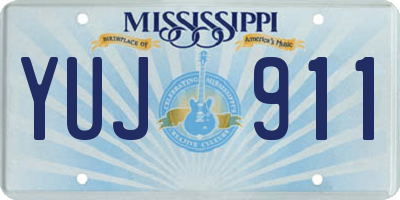MS license plate YUJ911