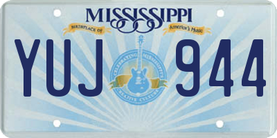 MS license plate YUJ944