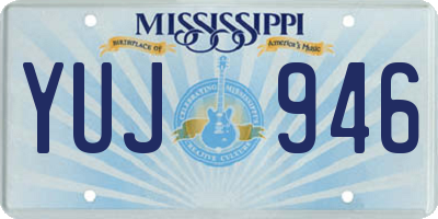 MS license plate YUJ946