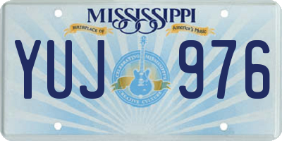 MS license plate YUJ976