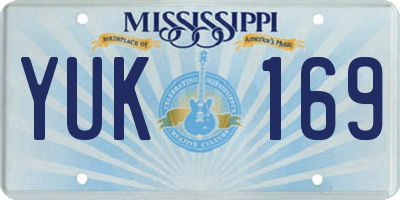 MS license plate YUK169