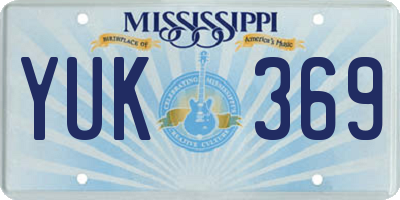 MS license plate YUK369