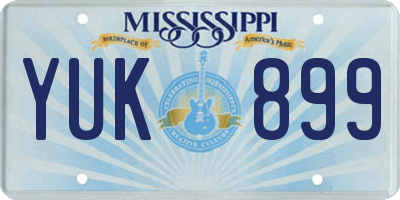 MS license plate YUK899
