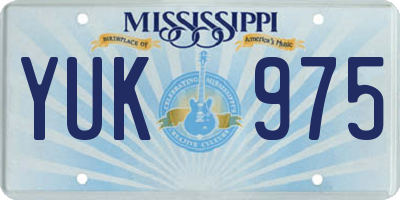 MS license plate YUK975