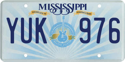 MS license plate YUK976