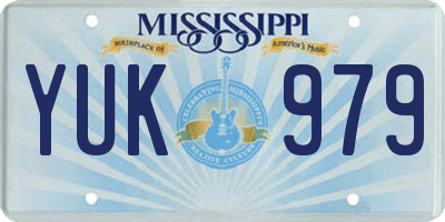 MS license plate YUK979