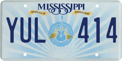 MS license plate YUL414