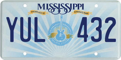MS license plate YUL432