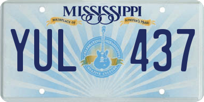 MS license plate YUL437