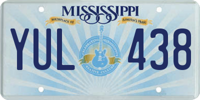 MS license plate YUL438
