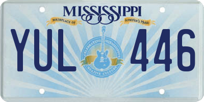 MS license plate YUL446