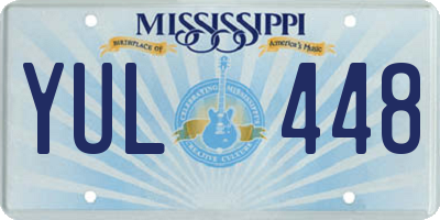 MS license plate YUL448