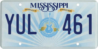MS license plate YUL461