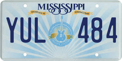 MS license plate YUL484