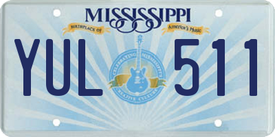 MS license plate YUL511