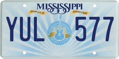 MS license plate YUL577