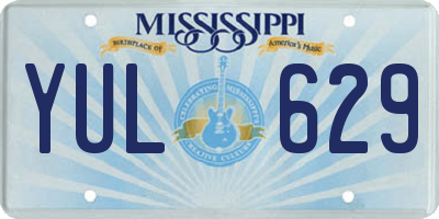 MS license plate YUL629
