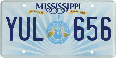 MS license plate YUL656