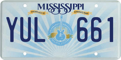 MS license plate YUL661