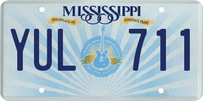 MS license plate YUL711