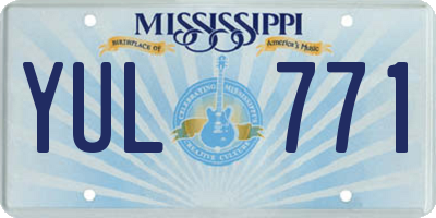 MS license plate YUL771