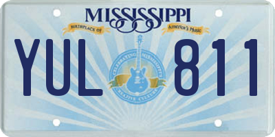 MS license plate YUL811