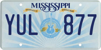 MS license plate YUL877