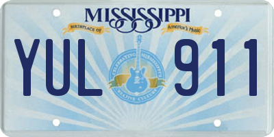 MS license plate YUL911
