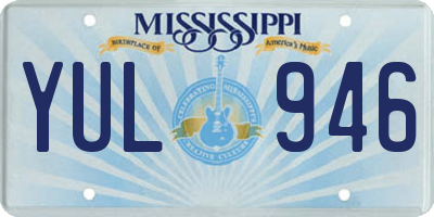 MS license plate YUL946