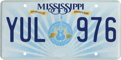 MS license plate YUL976