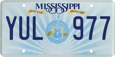 MS license plate YUL977