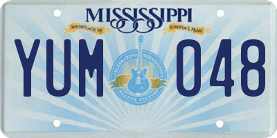 MS license plate YUM048