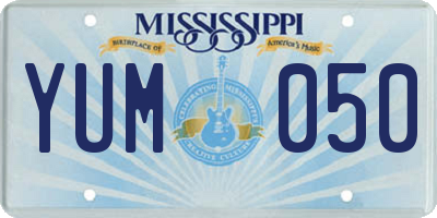 MS license plate YUM050