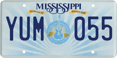 MS license plate YUM055