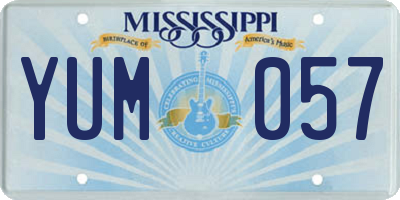 MS license plate YUM057