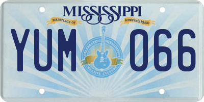 MS license plate YUM066