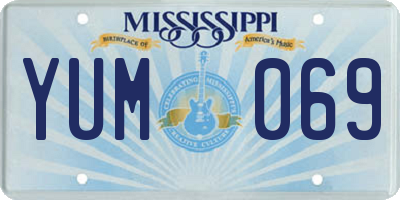 MS license plate YUM069