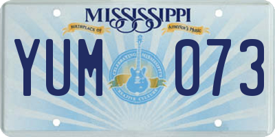 MS license plate YUM073