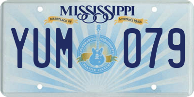 MS license plate YUM079