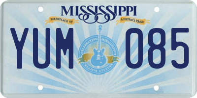 MS license plate YUM085