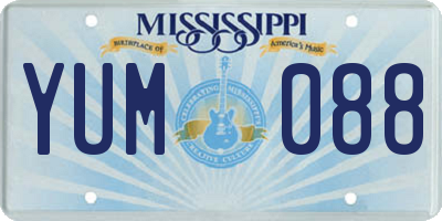 MS license plate YUM088