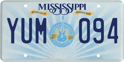 MS license plate YUM094