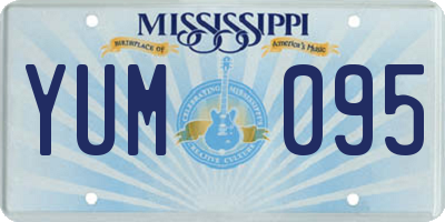 MS license plate YUM095