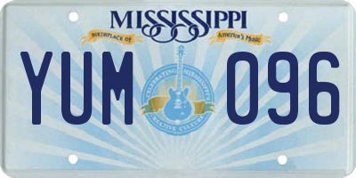 MS license plate YUM096