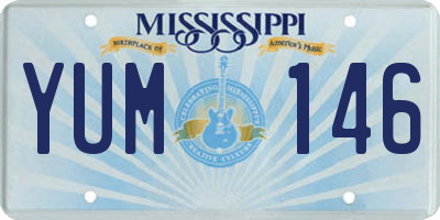 MS license plate YUM146