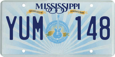 MS license plate YUM148