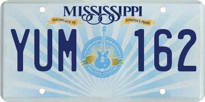 MS license plate YUM162
