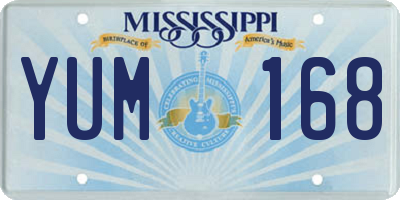 MS license plate YUM168