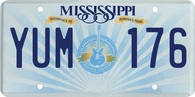 MS license plate YUM176