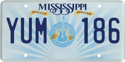 MS license plate YUM186